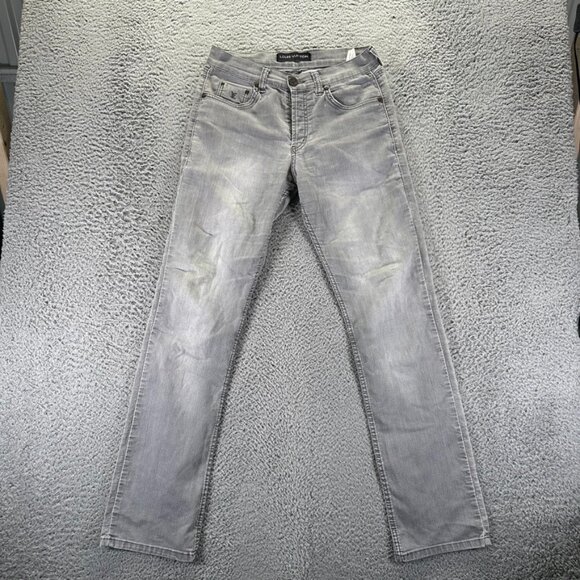 Louis Vuitton Jeans Mens 30x32 Gray Straight Stretch Denim Button Fly - Picture 1 of 13